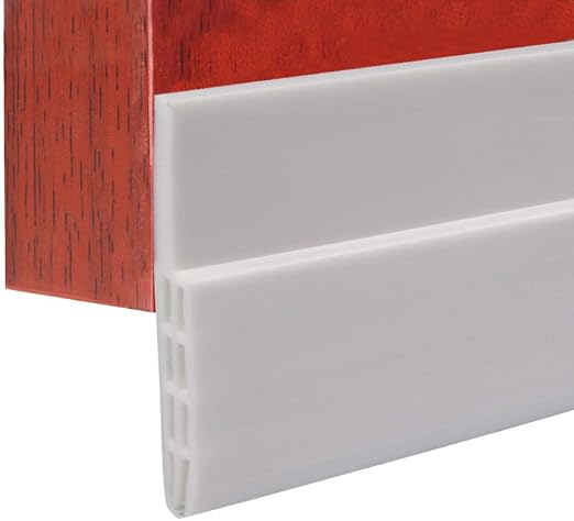 Self-Adhesive Silicone Door Bottom Seal Strip 5 x 200cm – Waterproof Dust & Draft Stopper White