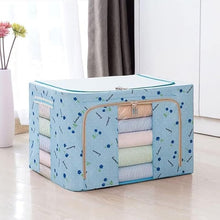 66L Foldable Clothes Storage Organizer Box with Transparent Window – Steel Frame Saree, Blanket & Wardrobe Storage Bag