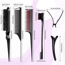 Hair styling comb set 10pcs salon tools kit