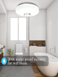 36W LED Ceiling Light with Bluetooth Speaker – RGB Dimmable Music Ceiling Lamp with Remote & App Control