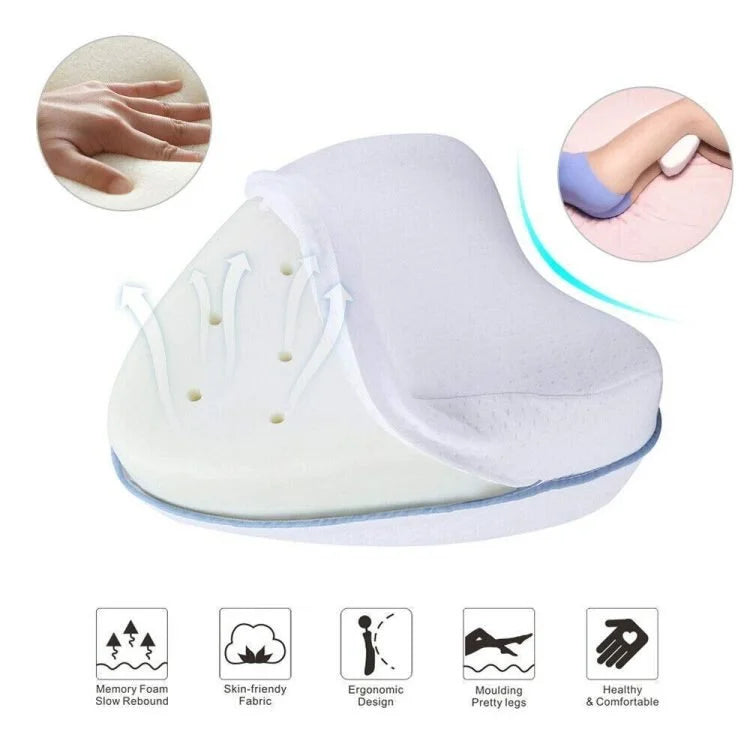 Memory Foam Leg Pillow – Ergonomic Knee Support Cushion for Side Sleepers & Comfortable Sleep