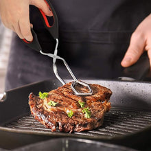 Pinces de cuisine/BBQ ciseaux robustes de 33 cm – Pinces alimentaires en acier inoxydable à long manche – Pince ergonomique pour pain et rôtis, pour le barbecue, la pâtisserie et le service
