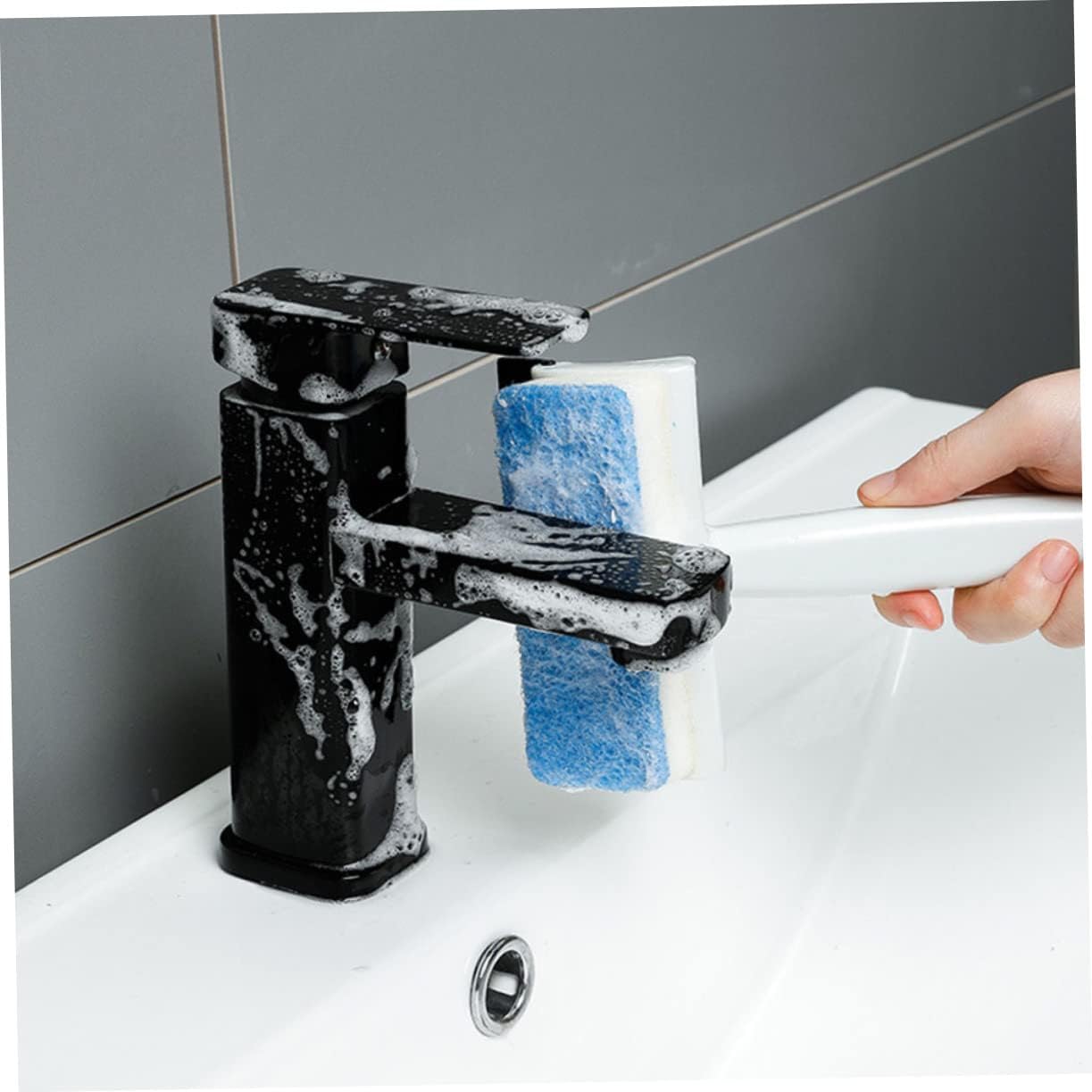 Double-Sided Window Squeegee Cleaning Brush for Bathroom Glass & Window Washing Tool