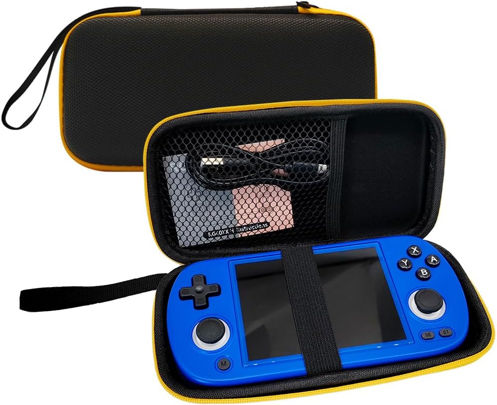 EVA Hard Carrying Case for Anbernic RG40XX H Retro Handheld Game Console | Shockproof Travel Storage Bag 21 × 7.5 cm