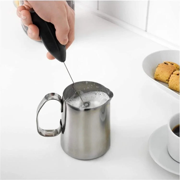 Electric Milk Frother Handheld Coffee Stirrer – Portable Mini Electric Whisk for Coffee, Latte, Cappuccino, Matcha, Eggs & Drinks