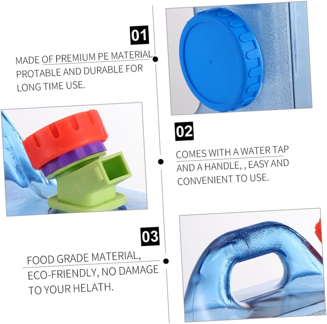 5L Collapsible Water Storage Tank with Faucet – Portable Plastic Bucket for Camping, Car, Outdoor Use