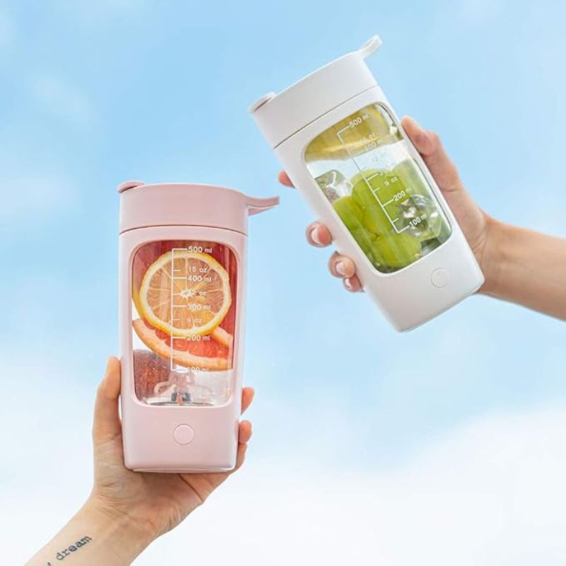 650ml Electric Protein Shaker Bottle – USB Rechargeable High-Speed Mixer Cup – Automatic Self-Stirring Vortex Blender for Protein Shakes, Coffee, and Supplements – Portable & Leak-Proof (Black/White)