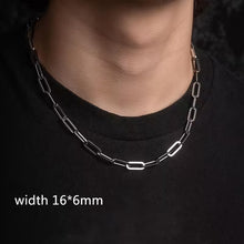 6mm Silver Color Stainless Steel Men Plain Necklace(EGN137)