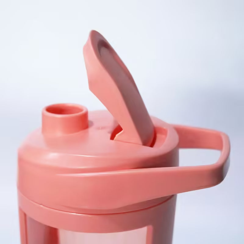 Bouteille d'eau de sport personnalisée en plastique de 500 ml avec bille de mélange - Idéale pour la salle de sport et les boissons protéinées