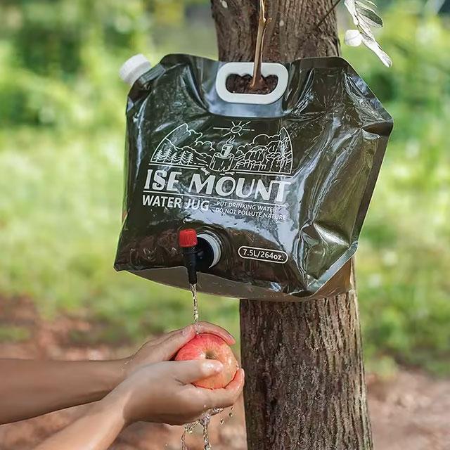 7.5L Collapsible Water Storage Bag – Large-Capacity, Portable PET Water Bag with Built-in Valve for Outdoor & Emergency Use