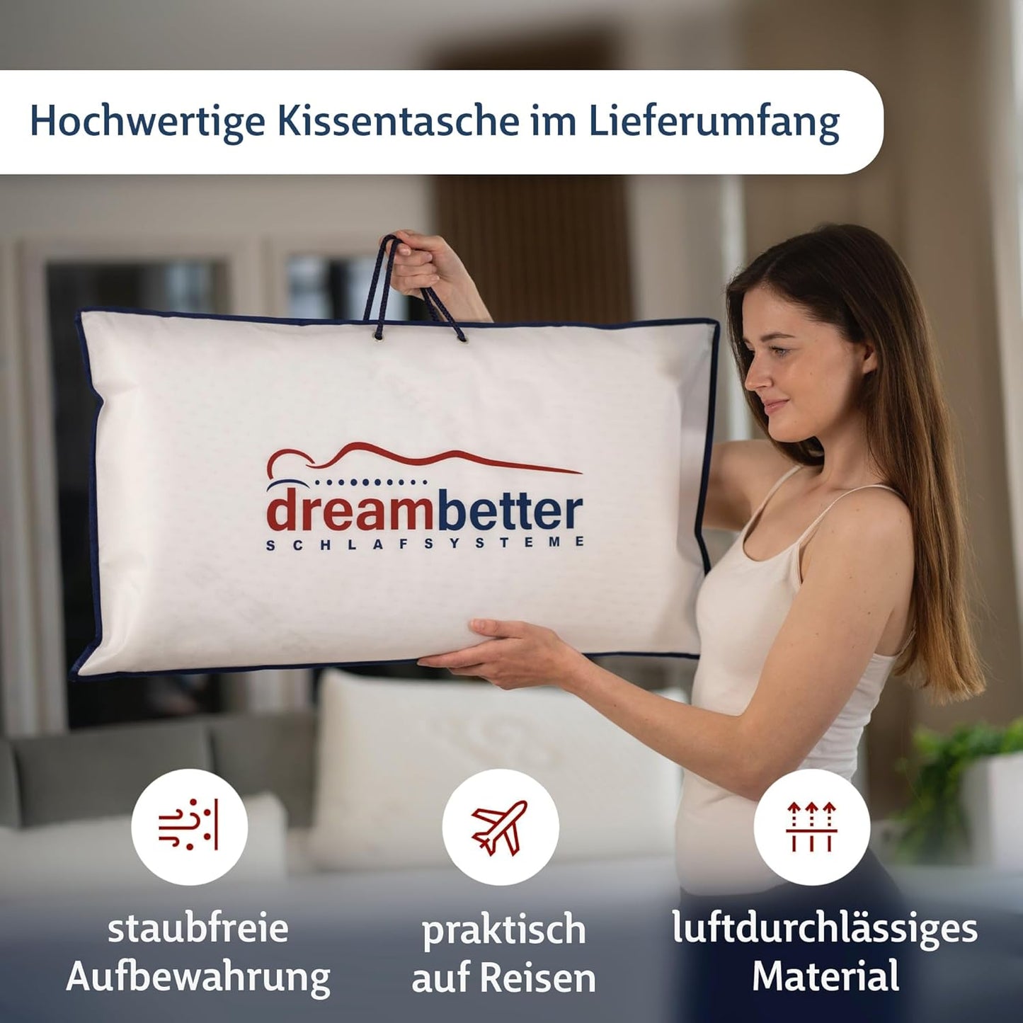 FMP Orthopaedic Memory Foam Neck Pillow – 70×36×7 cm