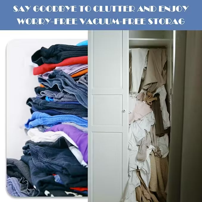 Sacs de rangement ultra-compacts à compression automatique, ultra-résistants, pour vêtements de voyage et couettes | Nouveaux sacs de compression 2024 (EGB268)