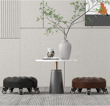 Tabouret de travail bas roulant – Siège pivotant robuste avec roulettes – Tabouret ergonomique bas pour la réparation automobile, le garage, la maison et l'extérieur