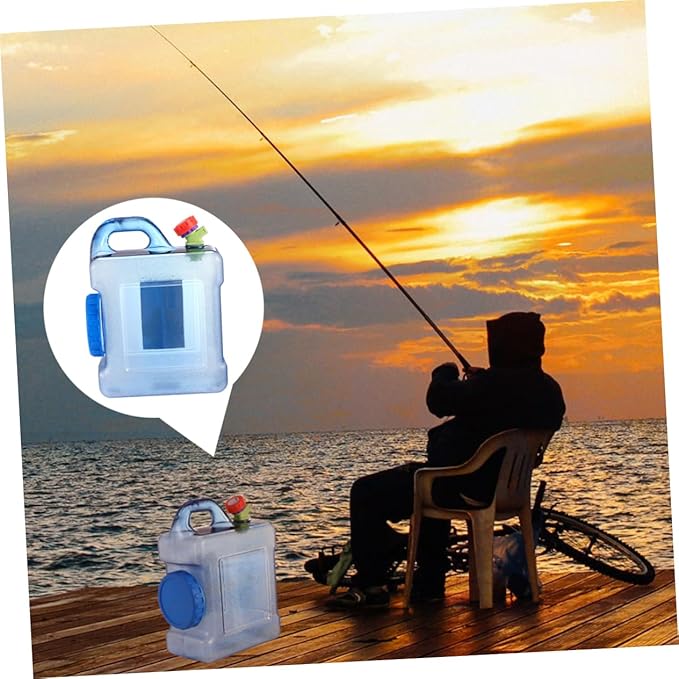 5L Collapsible Water Storage Tank with Faucet – Portable Plastic Bucket for Camping, Car, Outdoor Use