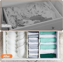 YumLock 4-Pack Adjustable Drawer Dividers – Expandable 37.5–53.5 cm Organizers with Locking Design & EVA Foam Pads