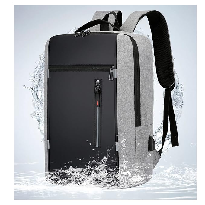Waterproof Hiking & Laptop Backpack for Men – Large Capacity Business, School & Travel Backpack (Gray)