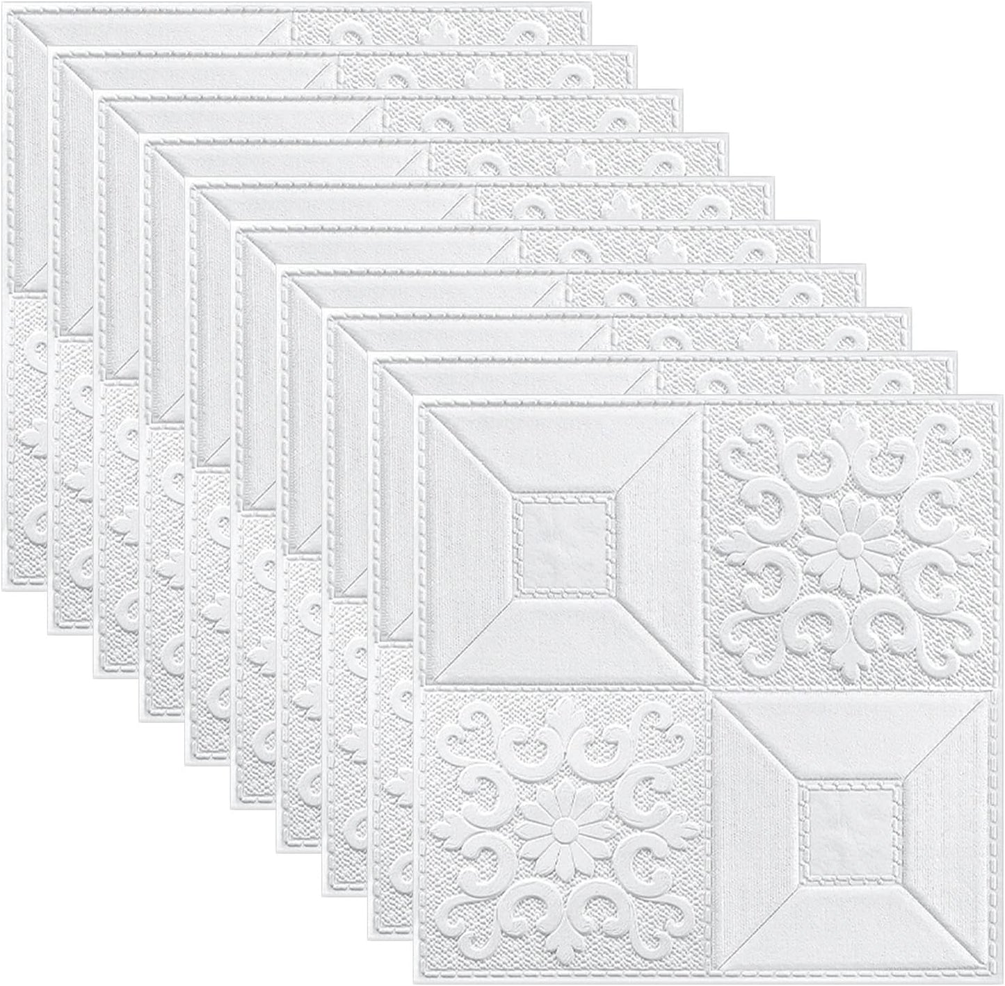 (38cmX35cm) 1 PIECE Self-Adhesive 3D Foam Wall Sticker – Waterproof Peel and Stick Brick Wallpaper – Faux Brick Wall Panels for Interior Home Decoration