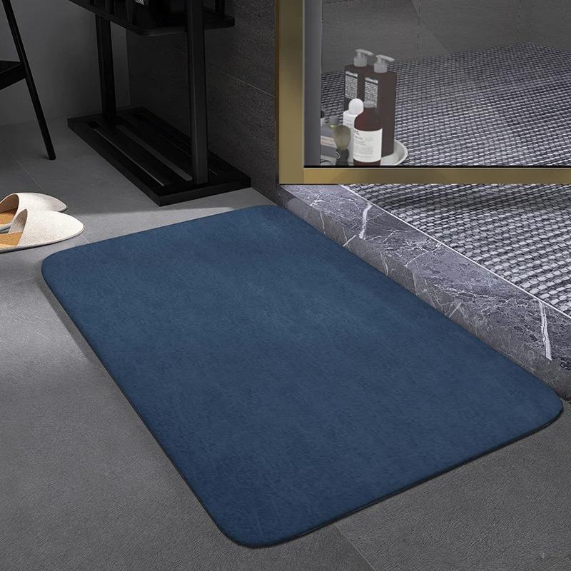 40*60cm Rectangular Absorbent Anti Slip Rubber Quick Dry Bath Mat (EGM020)