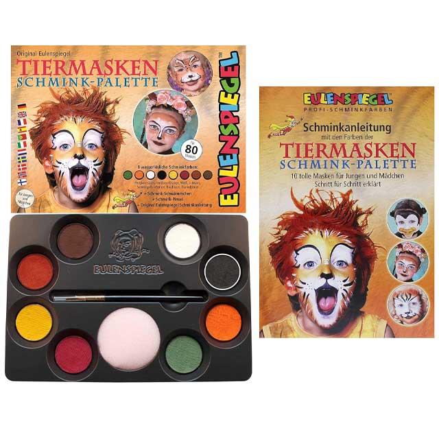 8 Colour Animal Makeup Palette & Organizer – Cute, Portable Cosmetic Storage Box