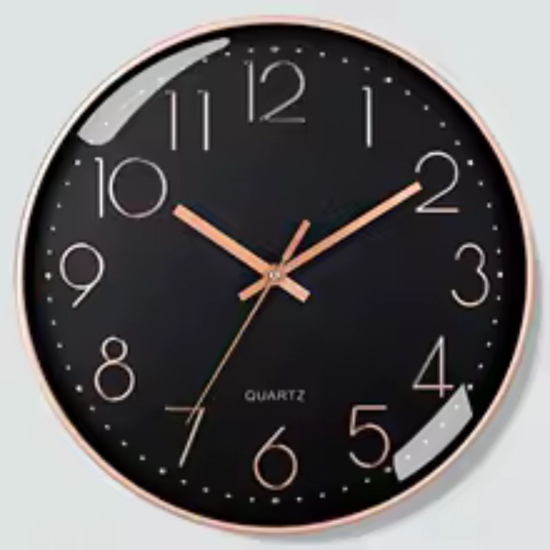 8-Inch Quartz Wall Clock – Silent Non-Ticking Mute Clock – Cubic Digital Wall Clock for Living Room, Bedroom & Office Decoration