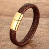 8 Colors Classic Leather Men Bracelet (EGBT059)