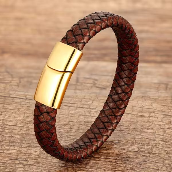 8 Colors Classic Leather Men Bracelet (EGBT059)