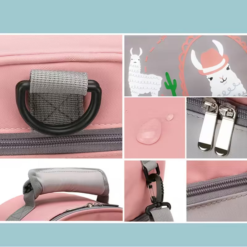 Double Layer Insulation Bag for Breast Pump & Baby Food : Maternity Cooler Backpack with Fresh Keeping for Feeding Bottles (EGB243)