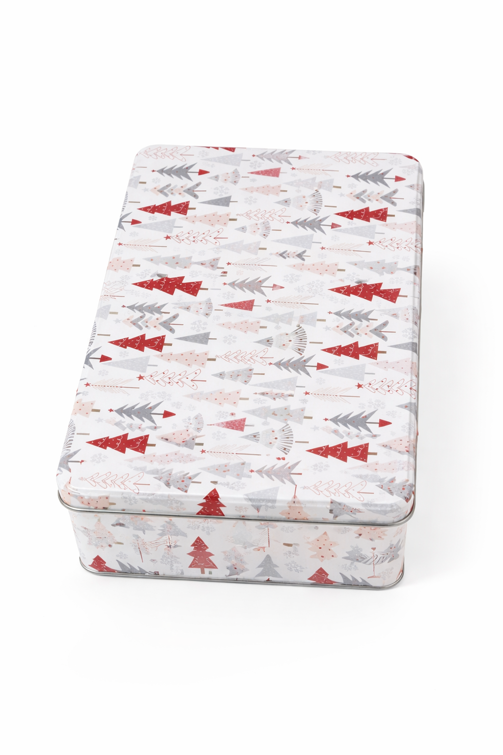 Christmas Cookie Tin Box Set – Festive Metal Storage Containers for Biscuits, Sweets & Gifts