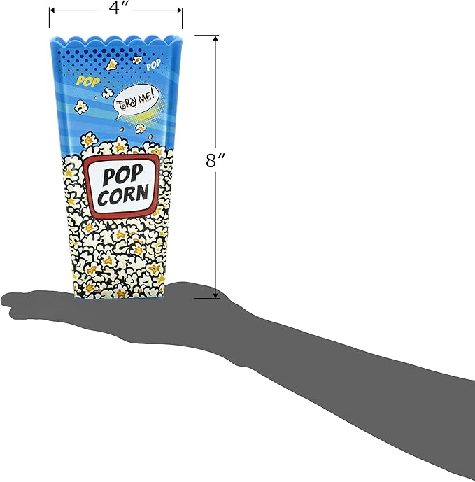Reusable Popcorn Bucket – Large Movie Night Popcorn Container for Home Cinema, Parties & Snacks