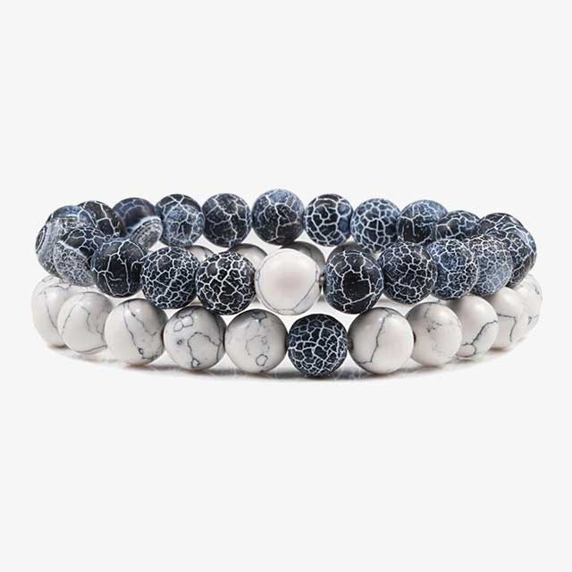 8mm distance bracelets for couples 2pcs set egbt264 gallery img 5