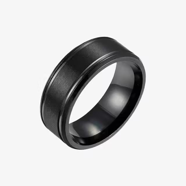 Bague unisexe simple de 8 mm (EGR029)