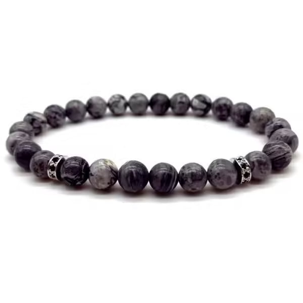 8mm Stone Beads Men Bracelet (EGBT072)