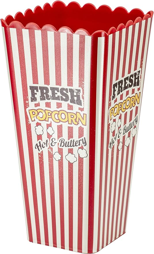 Reusable Popcorn Bucket – Large Movie Night Popcorn Container for Home Cinema, Parties & Snacks