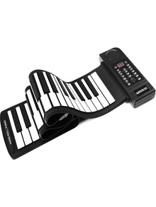 FunKey RP-61M 61-Key Roll-Up Piano with MIDI – Portable Flexible Electronic Keyboard