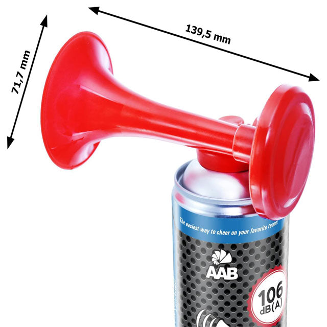 AABCOOLING 106 dB Signal Horn – 120 Beep Compressed Air Horn with Non-Flammable Gas for Boats, Cars & More
