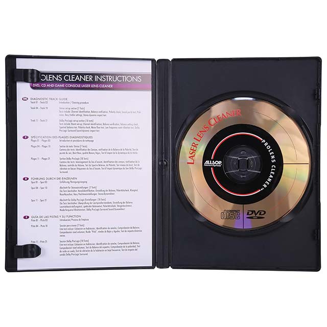 ALLSOP 59147 ProLens Laser Lens Diagnostic Cleaner – Ultimate DVD & CD Cleaning & Diagnostic Solution