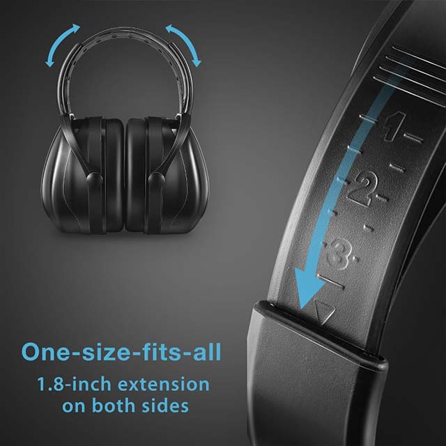 AVANTEK Upgraded Professional Ear Protection – 34dB Noise Reduction Shooting Safety Ear Muffs with Twist-Resistant Headband