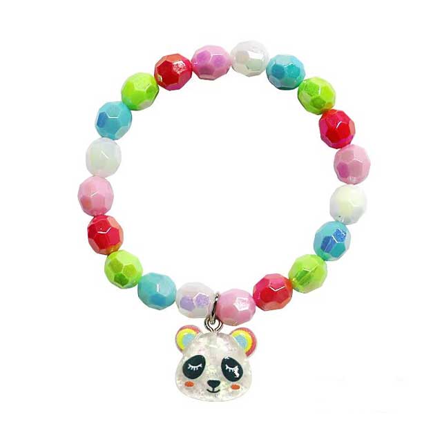 Adorable Wholesale Kids Cartoon Resin Pendant Bracelet – Cute Bead Jewelry for Boys & Girls