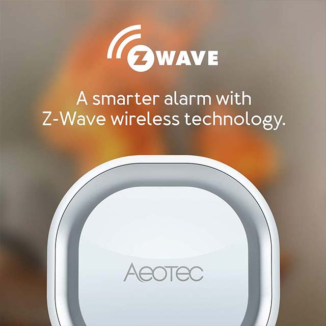 Aeotec Siren 6, Z-Wave Plus S2 Enabled Zwave Siren Safety Speaker – Wall-Mounted Sound & Light Security Intruder Alarm with Backup Battery, 110dB