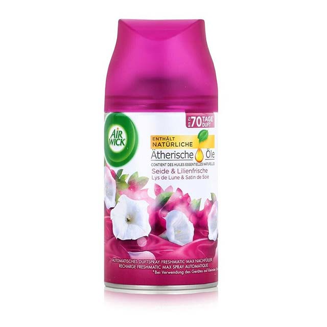 Air Wick Freshmatic Max Silk & Lily Refill 250ml – Long-Lasting Automatic Home Air Freshener
