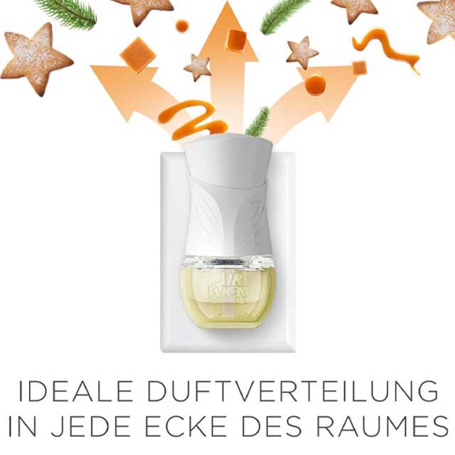 Air Wick Vanilla Stars & Caramel Fragrance Oil Refill – Sensual Room Fragrance for a Cozy Home Ambiance