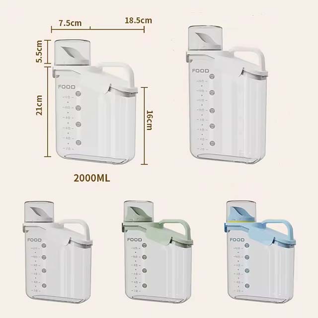 Airtight Food Storage Containers – Cereal Dispenser & Rice Grain Storage Box for Kitchen Organization