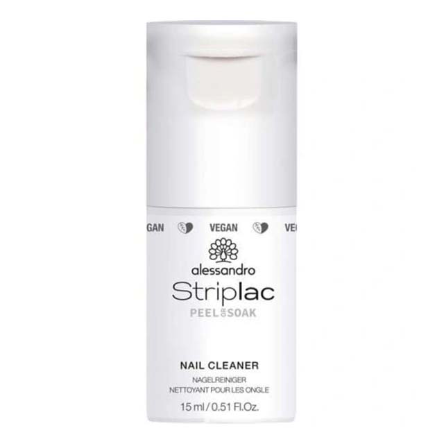 Alessandro Striplac Peel Or Soak Nail Cleaner 15 ml – Premium Professional Nail Prep Formula