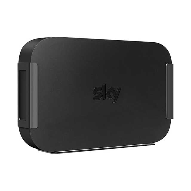 Staffa A Muro Per Sky Q Mini – Supporto Salvaspazio Con Nastro 3M E Viti, Design Aperto Per Segnale Libero E Installazione Facile