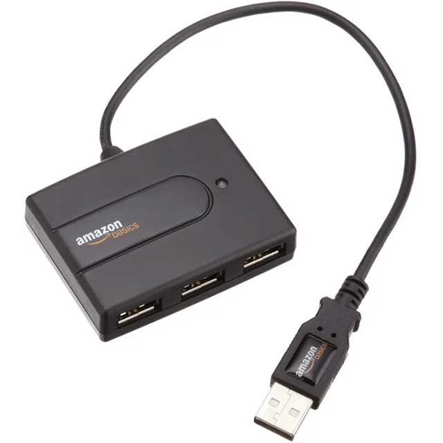 AmazonBasics USB 2.0 4-Port Ultra Mini Hub