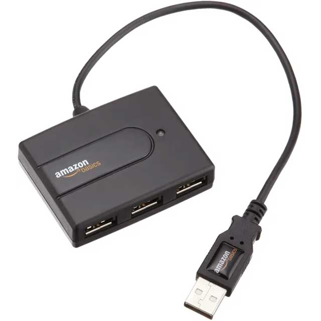 AmazonBasics USB 2.0 4-Port Ultra Mini Hub