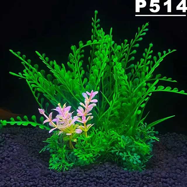 Aquarium Artificial Plant Decoration – 5.5 Inch Plastic Water Grass, Fish Tank Ornament for Aquascaping & Fish Bowl Decor