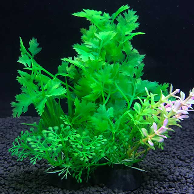 Aquarium Artificial Plant Decoration – 5.5 Inch Plastic Water Grass, Fish Tank Ornament for Aquascaping & Fish Bowl Decor