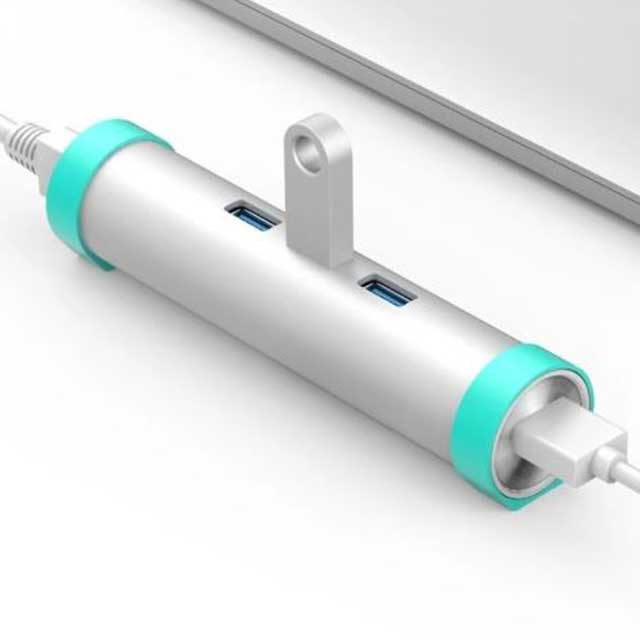 Aukey USB 3.0 1000Mbps WiFi Network Card & Multi-Port Hub Adapter – High-Speed 4-in-1 Connectivity for PC, Laptop, & Gaming