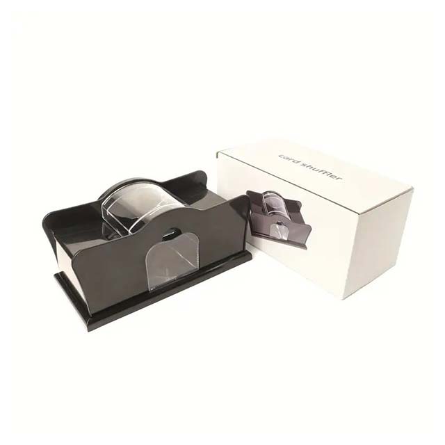 Automatic Card Game Shuffler - Hand Crank Poker Shuffler for 2-6 Pairs, Texas Three Kingdoms Table Game Dealer